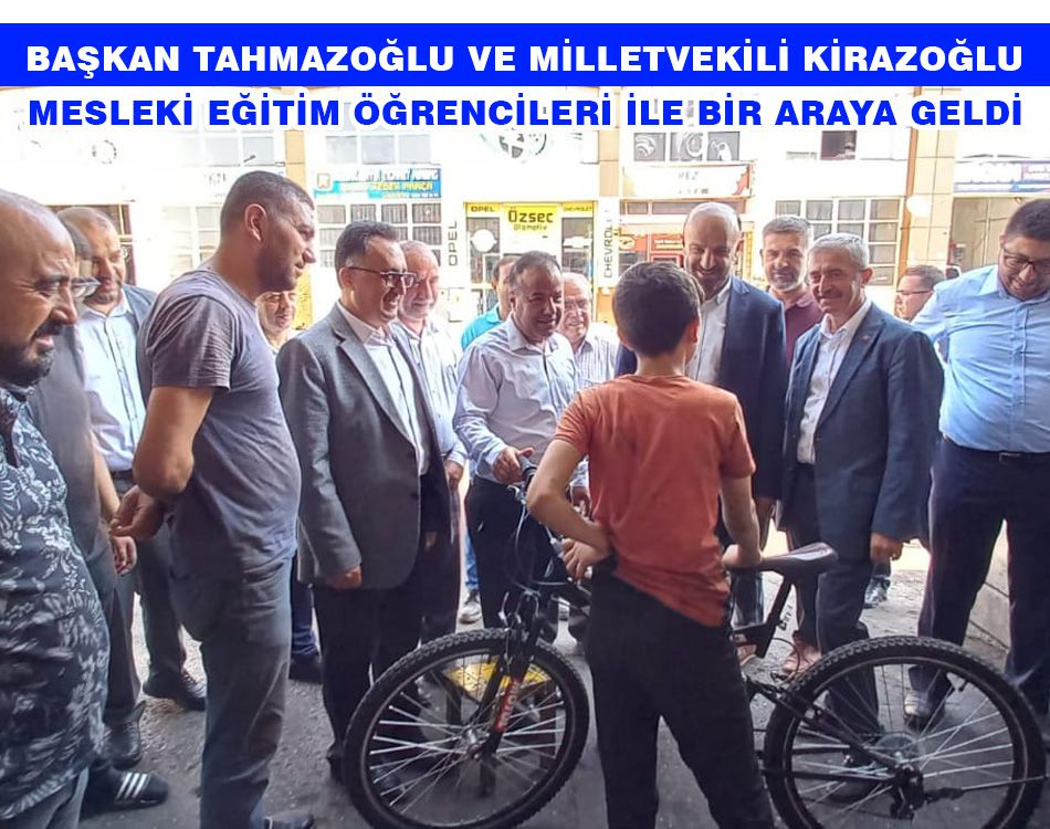 TAHMAZOĞLU VE KİRAZOĞLU ÖĞRENCİLER İLE BULUŞTU