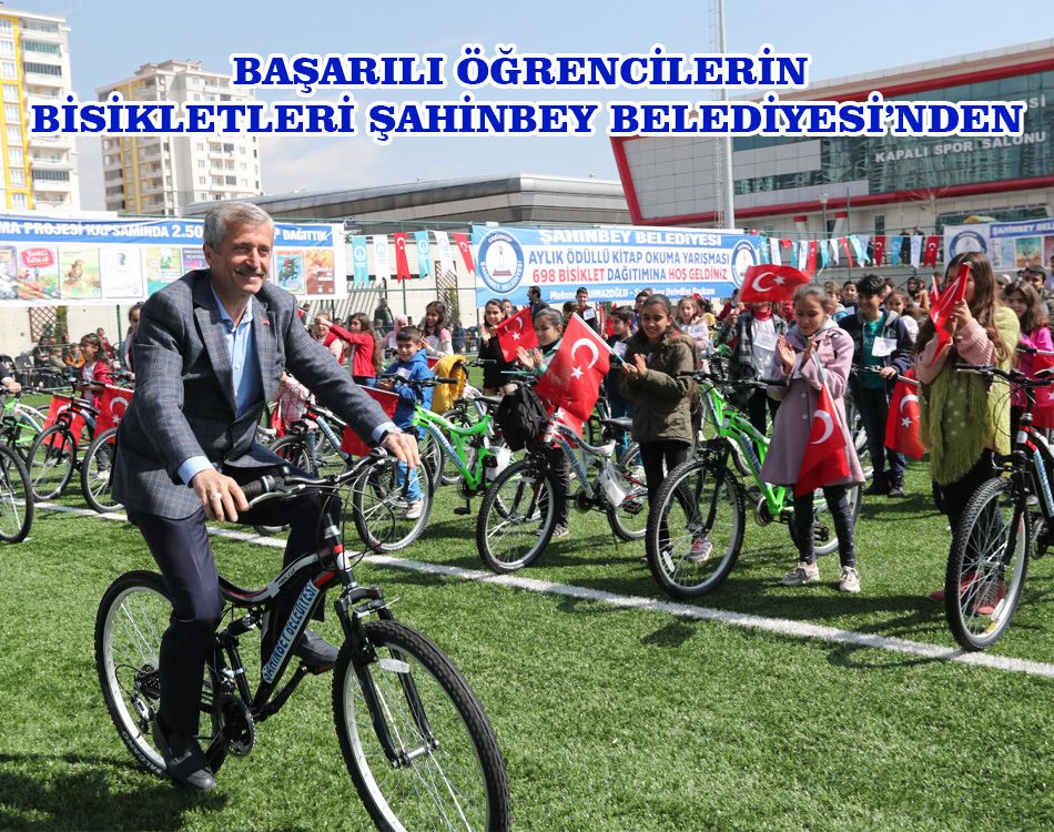 ÖĞRENCİLERİN BİSİKLETLERİ ŞAHİNBEY BELEDİYESİ’NDEN