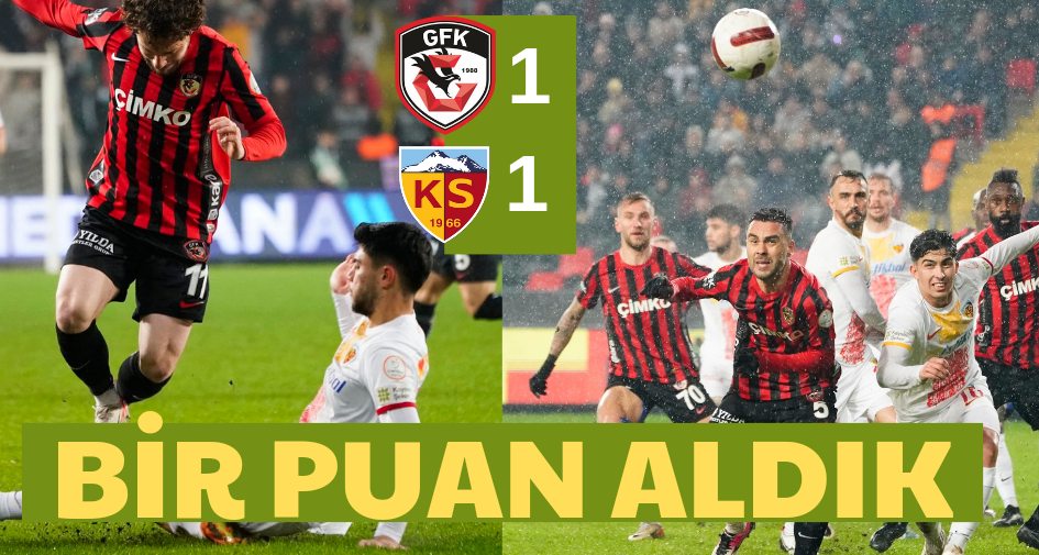 Bir puan aldık: 1-1