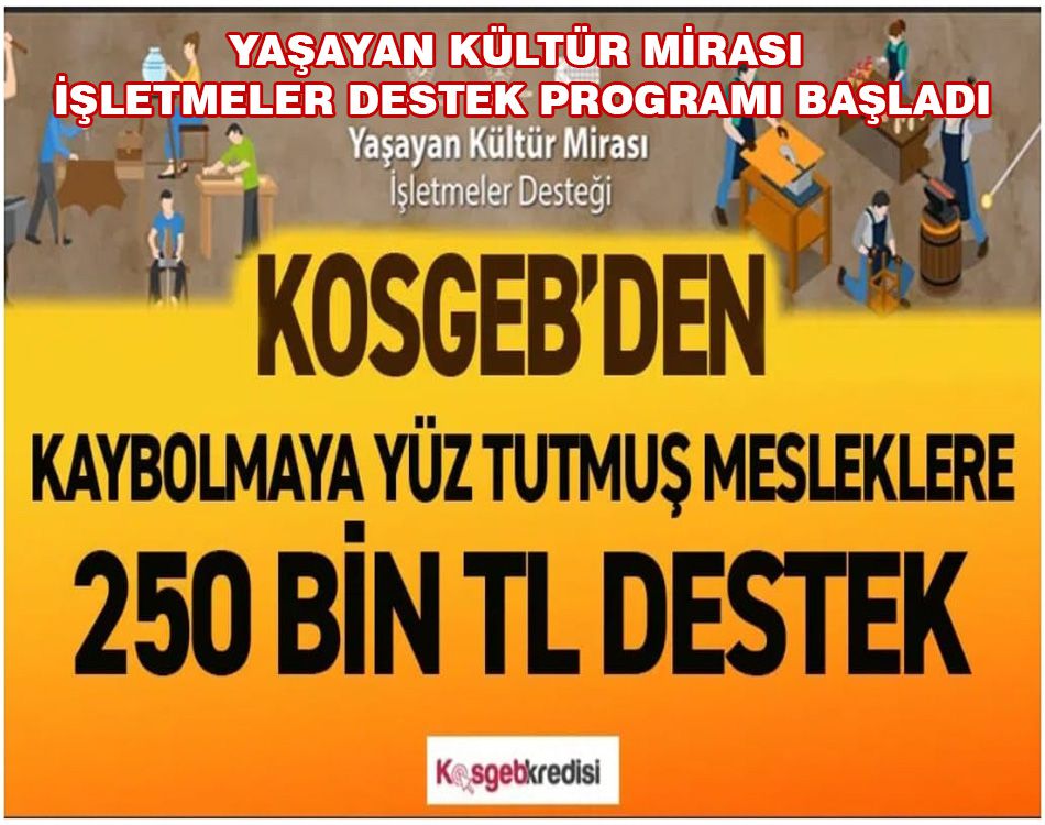 YAŞAYAN KÜLTÜR MİRASI DESTEK PROGRAMI