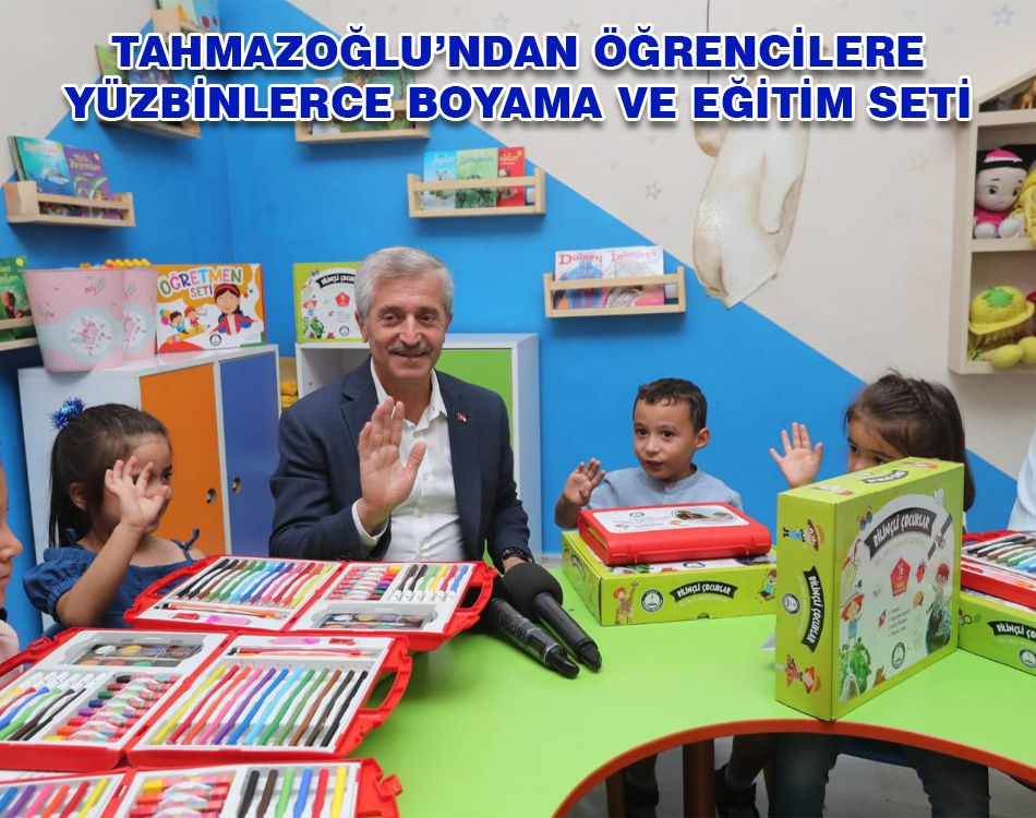 TAHMAZOĞLU’NDAN ÖĞRENCİLERE EĞİTİM SETİ