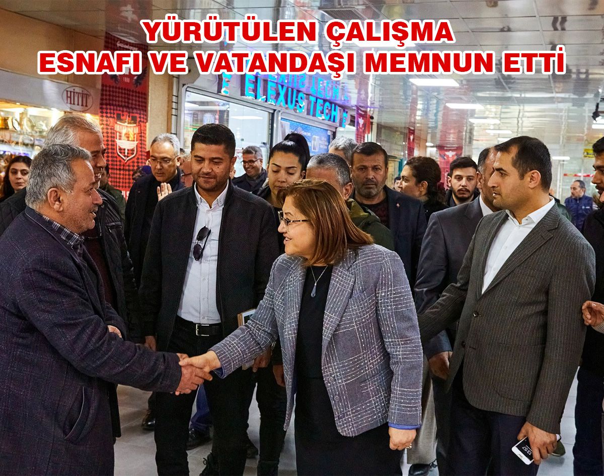 FATMA ŞAHİN, YENİLENEN BELEDİYE PASAJI’NI ZİYARET ETTİ