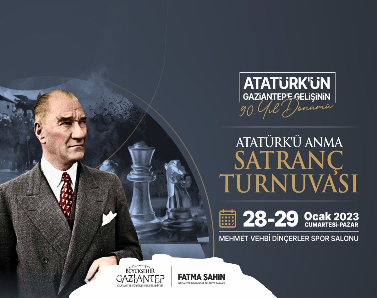 BÜYÜKŞEHİR ATATÜRK’Ü ANMAK İÇİN SATRANÇ TURNUVASI DÜZENLİYOR