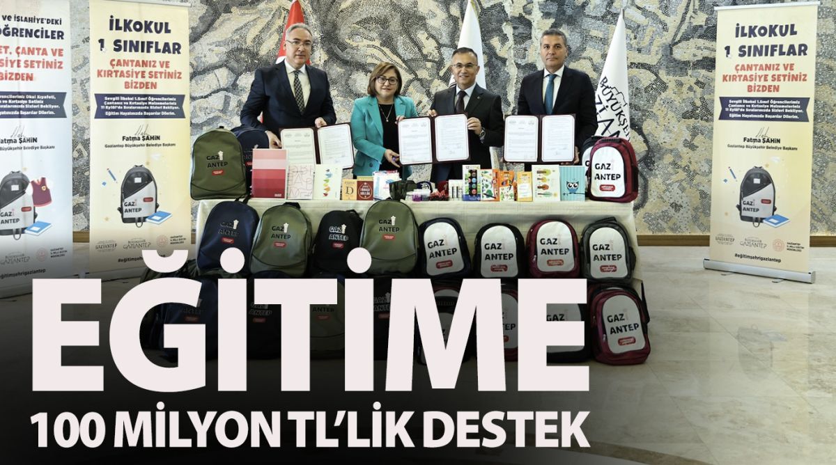  EĞİTİME 100 MİLYON TL’LİK DESTEK