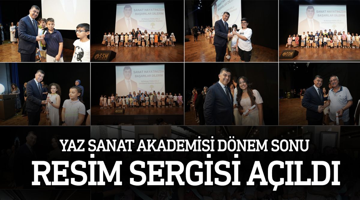 YAZ SANAT AKADEMİSİ DÖNEM SONU RESİM SERGİSİ AÇILDI