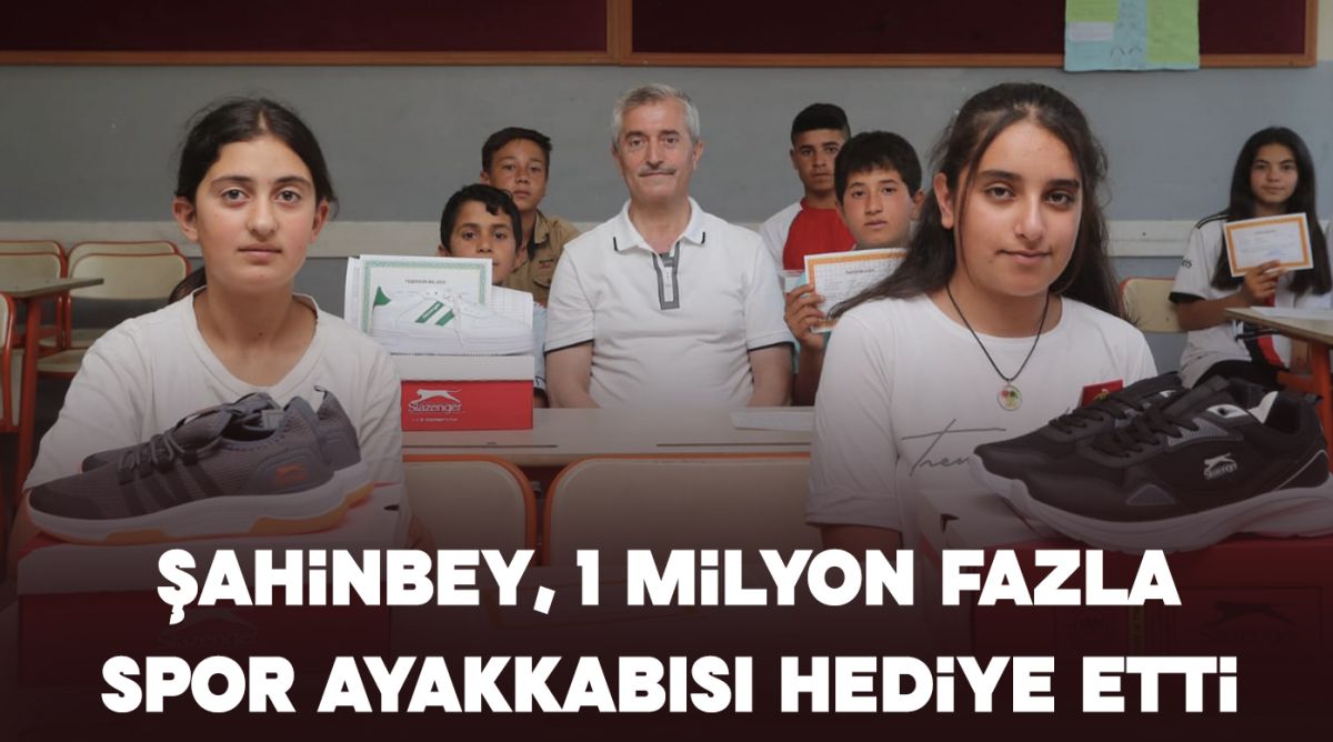 Şahinbey, 1 milyon fazla spor ayakkabısı hediye etti