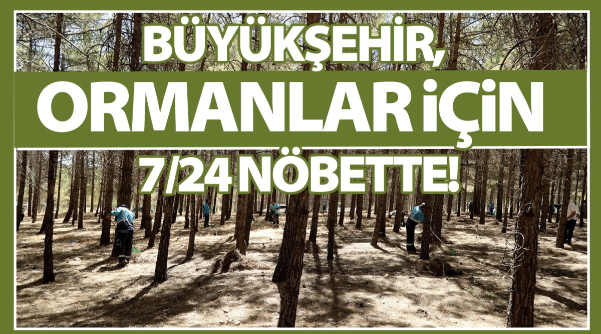 BÜYÜKŞEHİR, ORMANLAR İÇİN 7/24 NÖBETTE!