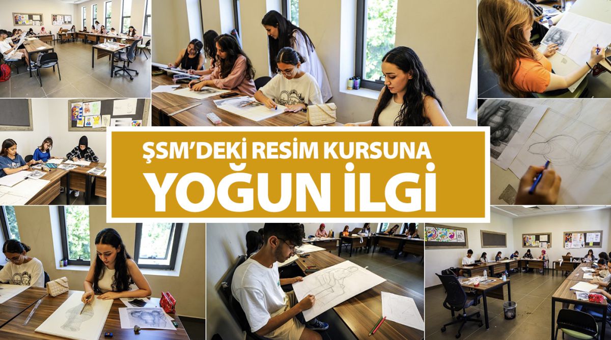 ŞSM’DEKİ RESİM KURSUNA YOĞUN İLGİ