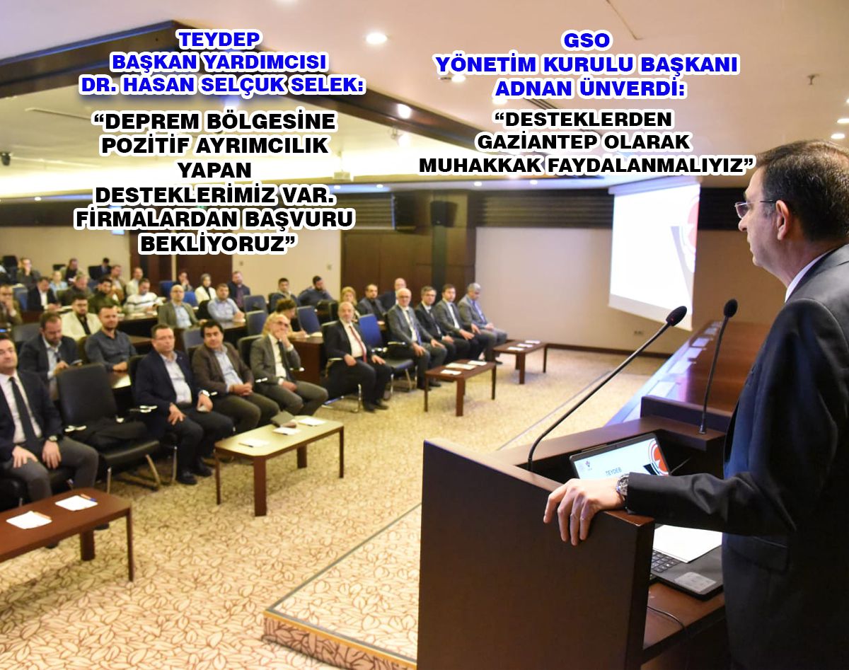 GSO’DA DEPREM BÖLGESİNE ÖZEL TÜBİTAK DESTEKLERİ TOPLANTISI YAPILDI