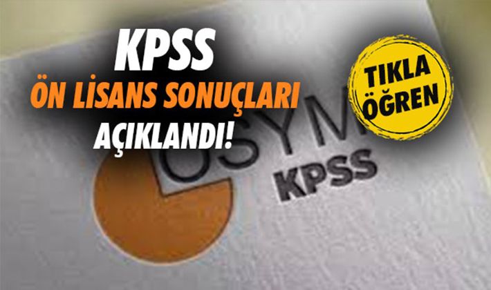 KPSS Ön Lisans Sonuçları Açıklandı