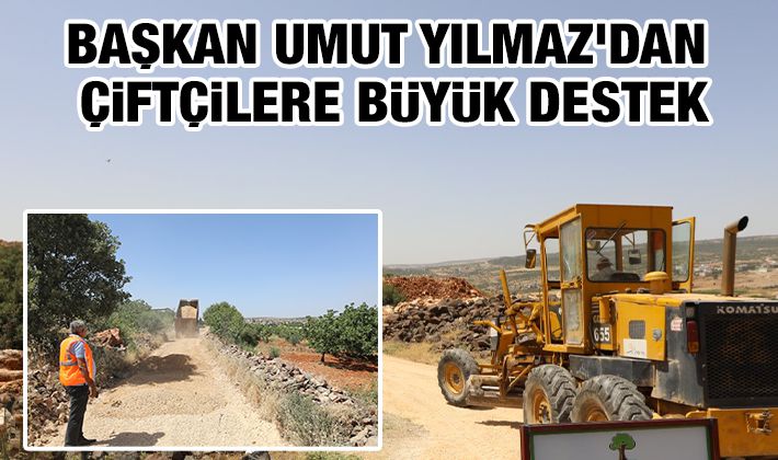 BAŞKAN UMUT YILMAZ’DAN ÇİFTÇİLERE BÜYÜK DESTEK