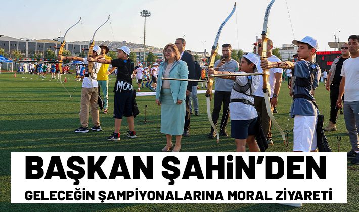 BAŞKAN ŞAHİN’DEN GELECEĞİN ŞAMPİYONALARINA MORAL ZİYARETİ