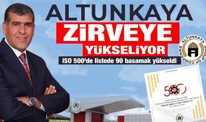 İSO 500’de Altunkaya’nın Rekor Yükselişi