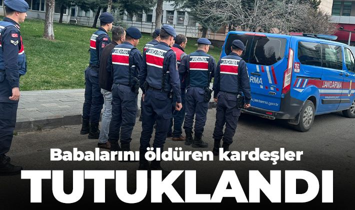 Babalarını öldüren kardeşler tutuklandı