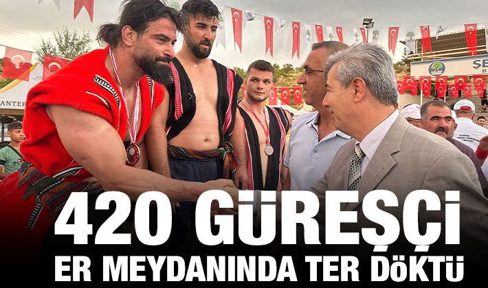 420 GÜREŞÇİ, ER MEYDANINDA TER DÖKTÜ