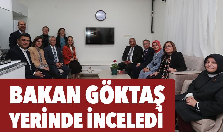 BAKAN GÖKTAŞ YERİNDE İNCELEDİ