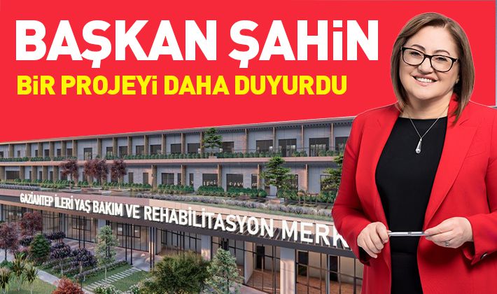 Başkan Şahin bir projeyi daha duyurdu