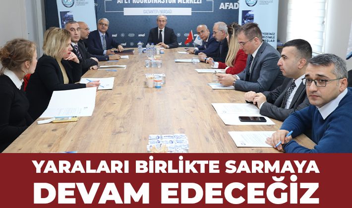 YARALARI BİRLİKTE SARMAYA DEVAM EDECEĞİZ