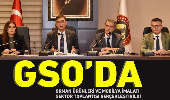 GSO’DA ORMAN ÜRÜNLERİ VE MOBİLYA İMALATI SEKTÖR TOPLANTISI GERÇEKLEŞTİRİLDİ