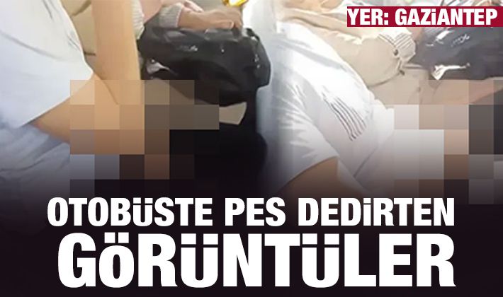 Otobüste pes dedirten görüntüler