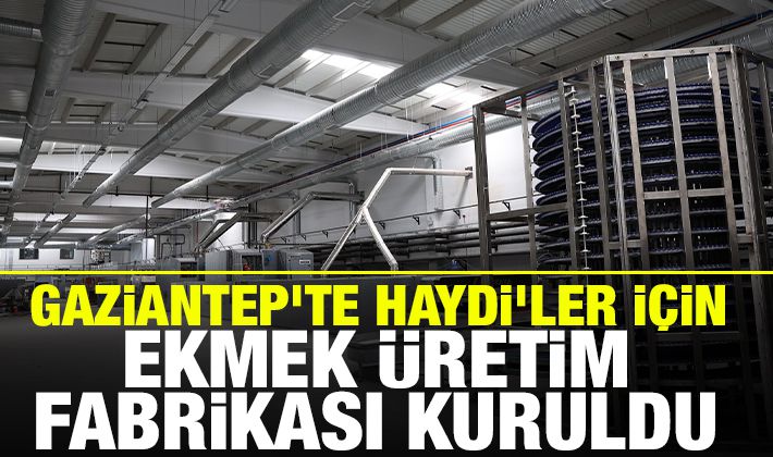 GAZİANTEP’TE HAYDİ’LER İÇİN EKMEK ÜRETİM FABRİKASI KURULDU 