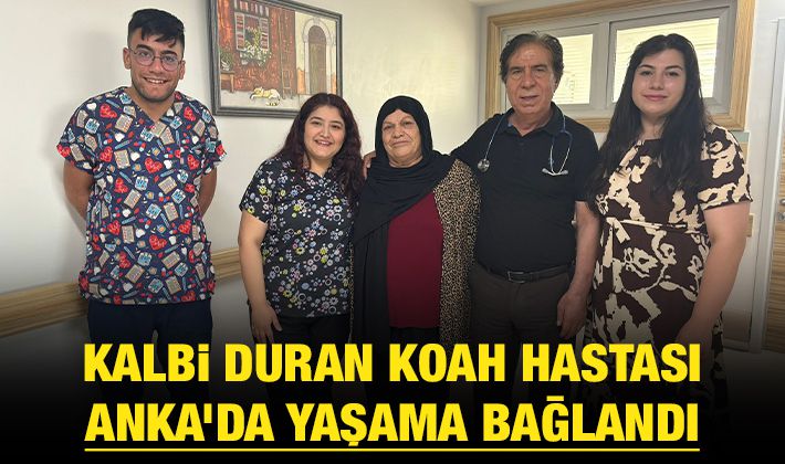 Kalbi duran KOAH hastası ANKA’da yaşama bağlandı