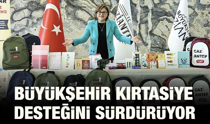 BÜYÜKŞEHİR KIRTASİYE DESTEĞİNİ SÜRDÜRÜYOR