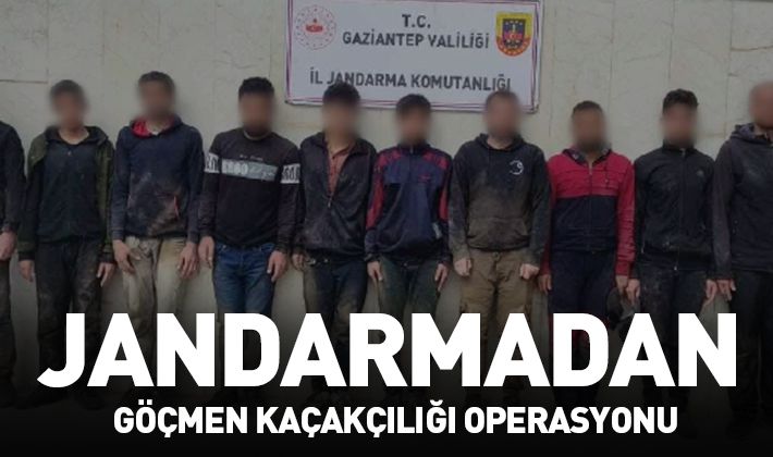 Jandarmadan göçmen kaçakçılığı operasyonu  