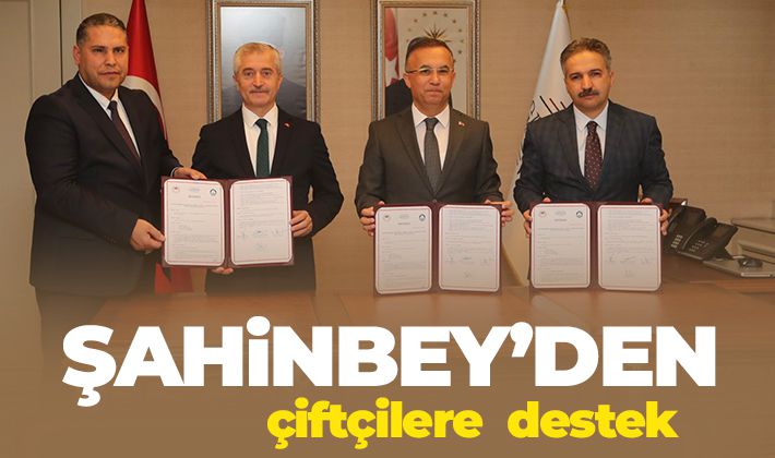 Şahinbey'den çiftçilere  destek