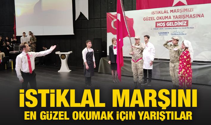  İSTİKLAL MARŞINI EN GÜZEL OKUMAK İÇİN YARIŞTILAR