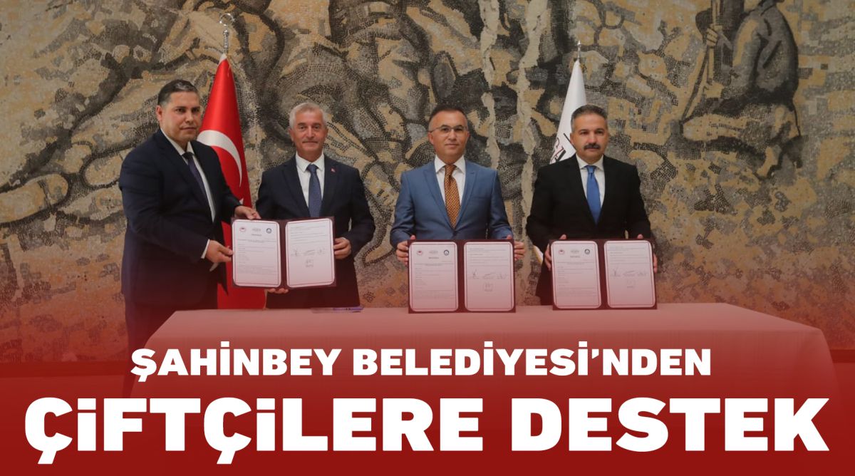 ŞAHİNBEY BELEDİYESİ’NDEN ÇİFTÇİLERE DESTEK