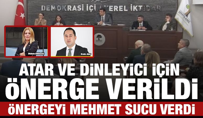 ATAR VE DİNLEYİCİ İÇİN ÖNERGE VERİLDİ