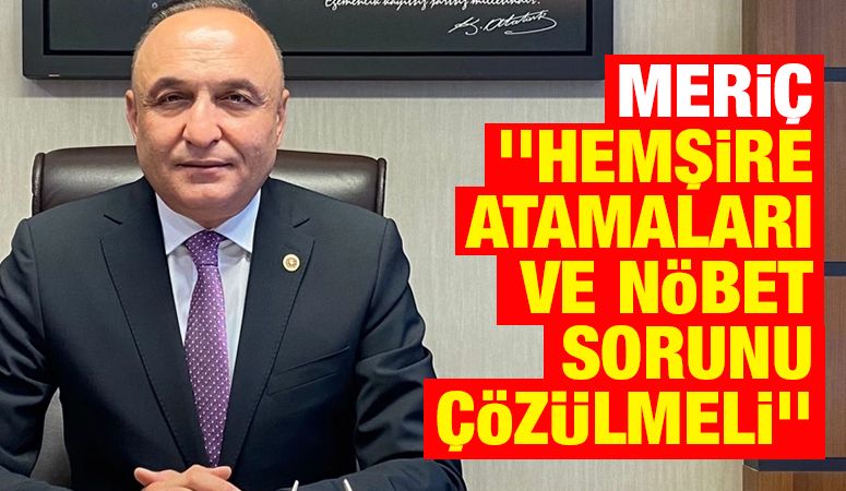 Meriç: ''Hemşire atamaları ve nöbet sorunu çözülmeli''