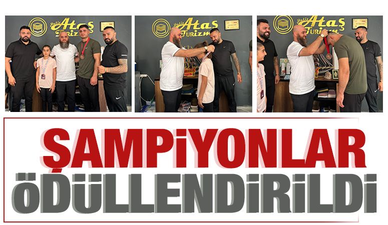 ŞAMPİYONLAR ÖDÜLLENDİRİLDİ