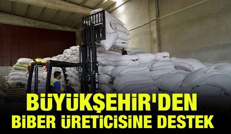 BÜYÜKŞEHİR’DEN BİBER ÜRETİCİSİNE DESTEK: ÇİFTÇİLER NEFES ALDI