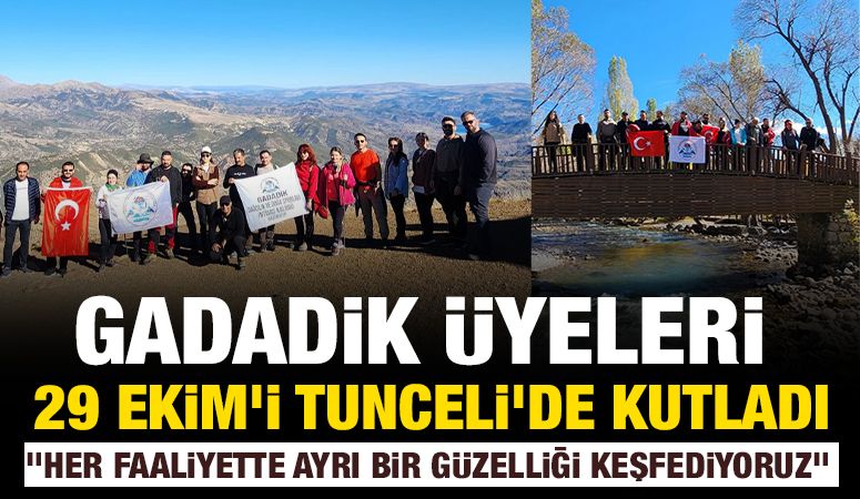 GADADİK üyeleri 29 Ekim’i Tunceli’de kutladı