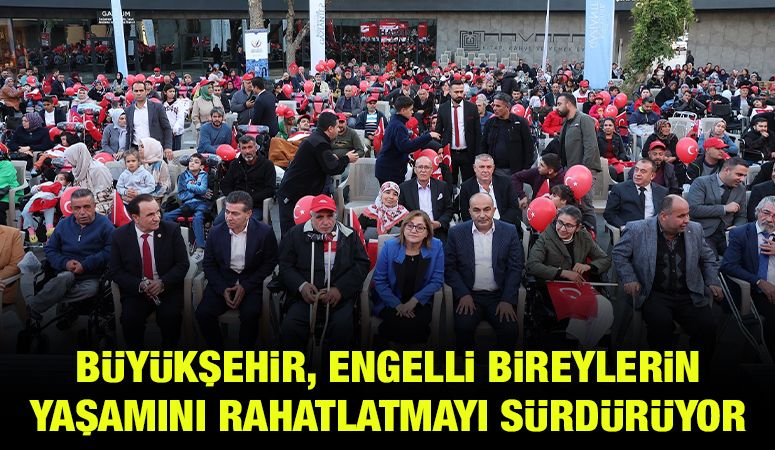 BÜYÜKŞEHİR, ENGELLİ BİREYLERİN YAŞAMINI RAHATLATMAYI SÜRDÜRÜYOR