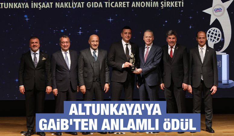 Altunkaya’ya GAİB’ten Anlamlı Ödül