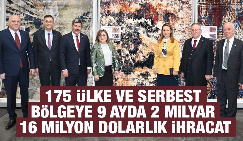 9 ayda 2 milyar 16 milyon dolarlık ihracat