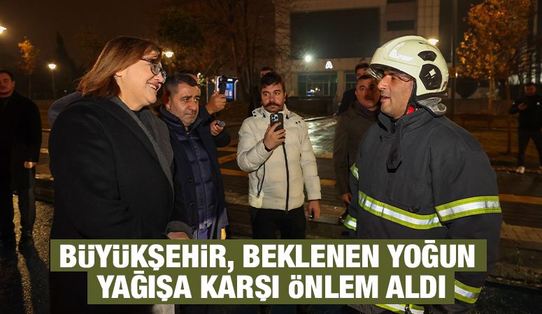 BÜYÜKŞEHİR, BEKLENEN YOĞUN YAĞIŞA KARŞI ÖNLEM ALDI