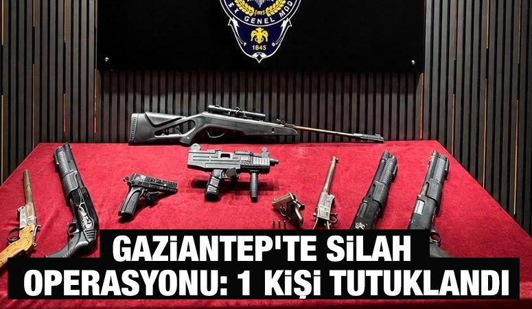 Gaziantep'te Silah Operasyonu: 1 Kişi Tutuklandı