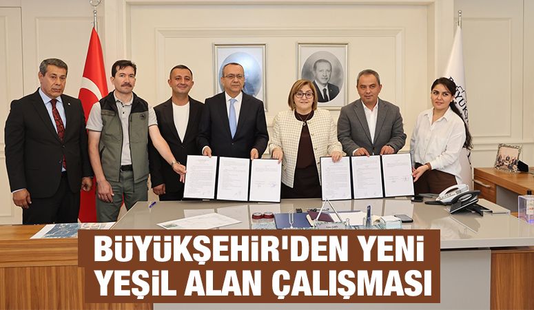 BÜYÜKŞEHİR’DEN YENİ YEŞİL ALAN ÇALIŞMASI