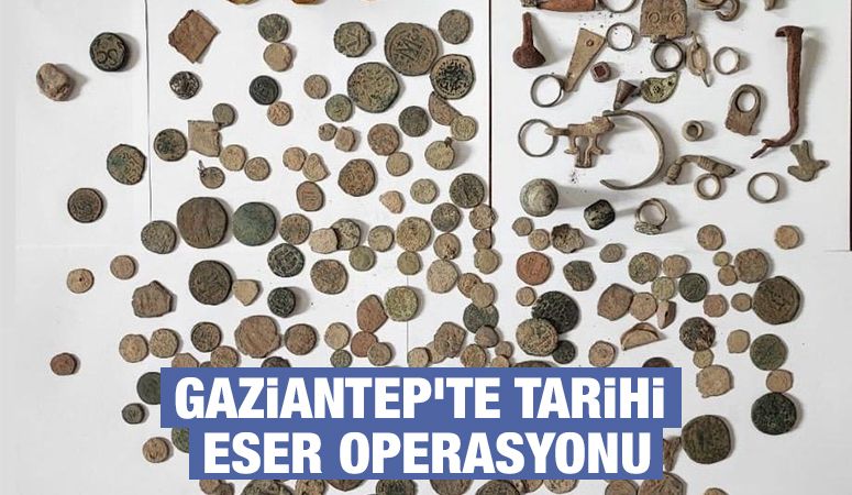 Gaziantep’te tarihi eser operasyonu