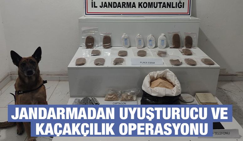 Jandarmadan Uyuşturucu Ve Kaçakçılık Operasyonu