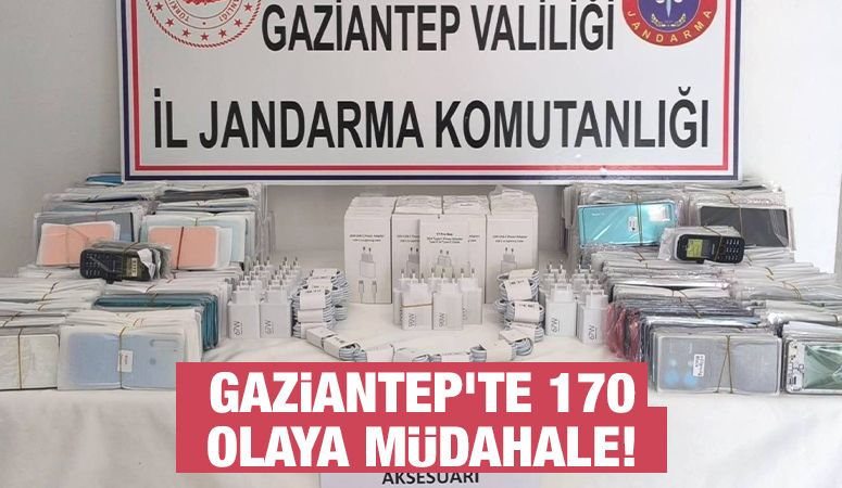 Gaziantep'te 170 olaya müdahale!