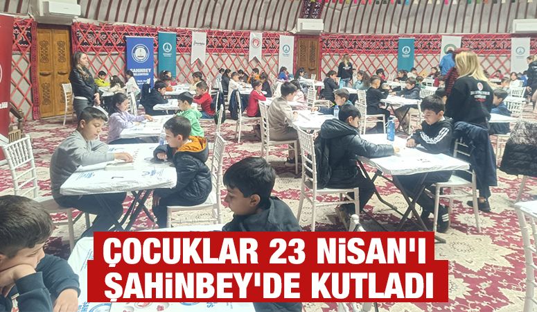 ÇOCUKLAR 23 NİSAN'I ŞAHİNBEY’DE KUTLADI
