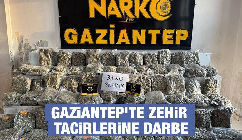 Gaziantep’te Zehir Tacirlerine Darbe