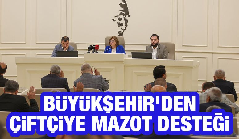 BÜYÜKŞEHİR’DEN ÇİFTÇİYE MAZOT DESTEĞİ 