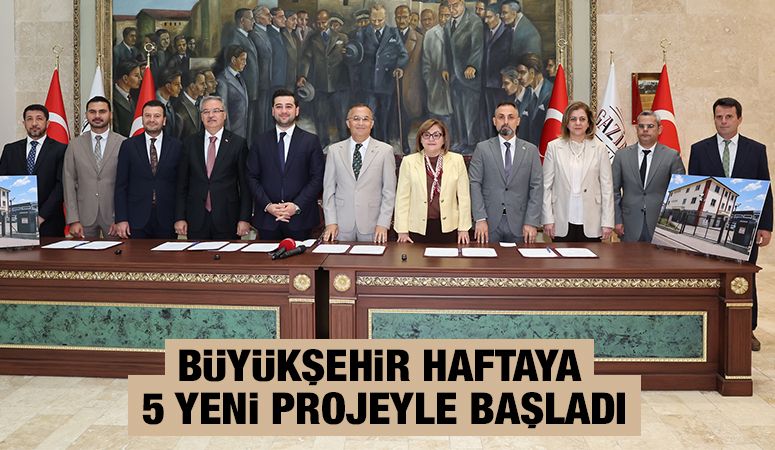 BÜYÜKŞEHİR HAFTAYA 5 YENİ PROJEYLE BAŞLADI