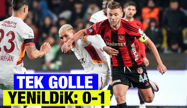 TEK GOLLE YENİLDİK: 0-1